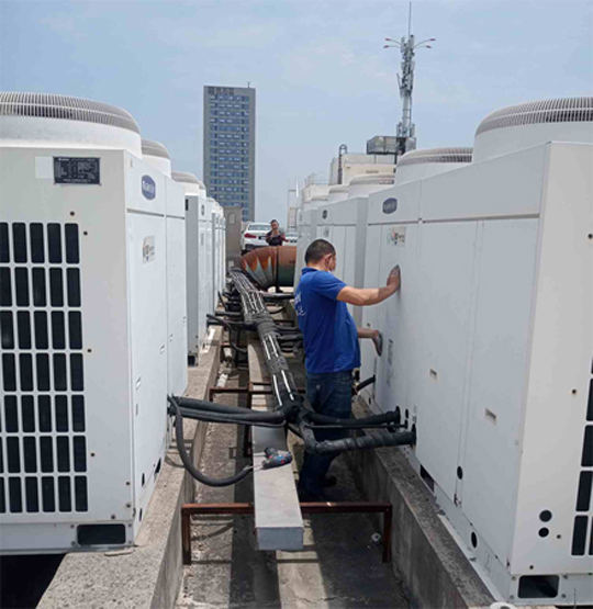 阿荣中央空调制热和不制冷系统维修方法